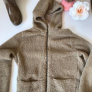 Fuzzy teddy jacket